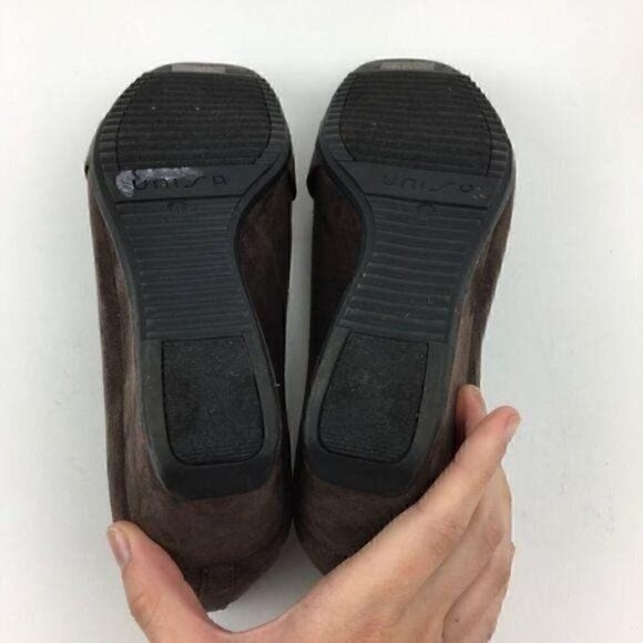Unisa Heels Size 7.5 Chocolate Brown Buckle Loafer - Picture 6 of 9